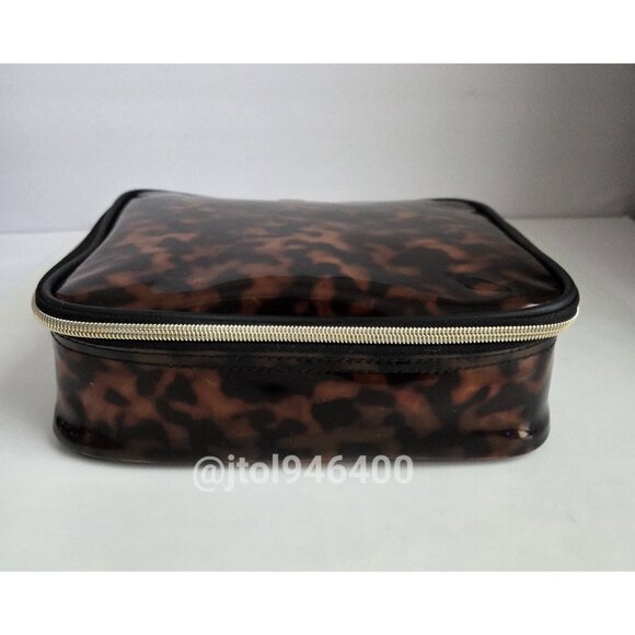 Makeup Bag Tortoise Print Travel Case - Picture 12 of 12